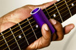 African American man playing guitar