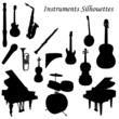 15 Vector Instruments Silhouettes