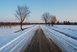 Strada innevata
