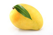 Fresh ripe mango on white Fresh ripe mango on white