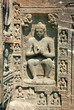 Stone sculptures on the Buddhist temples at Ajanta Stone sculptures on the Buddhist temples at Ajanta
