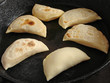 small pumpkin pies in pan small pumpkin pies in pan
