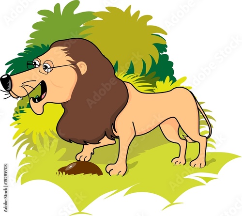 Illustration: Illustration of a cartoon lion Illustration of a cartoon lion