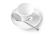 coffee cup with saucer isolated