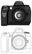 Vector: Vector camera with pattern Vector camera with pattern