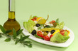 Foto: Bauernsalat mit Olivenöl Bauernsalat mit Olivenöl
