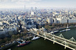 Hungerford Bridge seen from London Eye Hungerford Bridge seen from London Eye