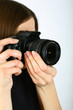 Woman with camera