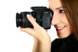 Woman with camera