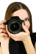 Woman with camera