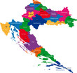 Map of administrative divisions of Republic of Croatia