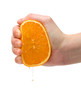 Squeezing orange