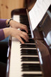 Playing the piano