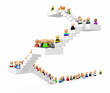Cartoon Crowd, Staircase