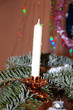 Candle on Xmas tree