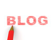 pencils depicting text blog