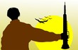 Illustration of silhouette of a man Illustration of silhouette of a man