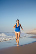 Running on the beach