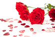 Red roses and hearts