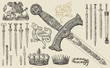 Old swords and crowns Old swords and crowns