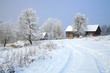 Pasterka village in snow – winter in Poland