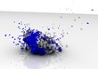 The glass earth planet explodes on the ground
