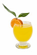 Zumo de naranja con adorno Zumo de naranja con adorno