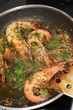 Cooking prawns
