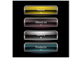 Website black vista style buttons set template