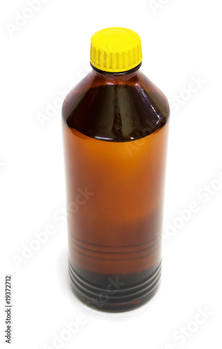 Photo: Bottle of organic solvent Bottle of organic solvent