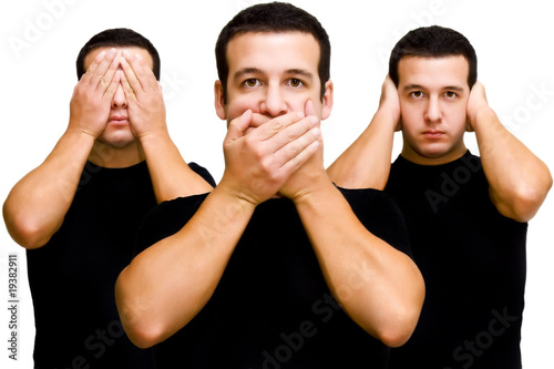 Photo: Les 3 singes de la sagesse 2 Les 3 singes de la sagesse 2