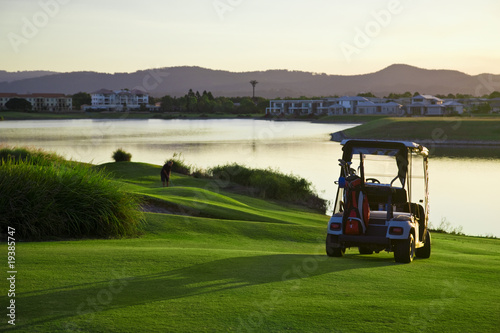Photo: Golf Course and buggies Golf Course and buggies