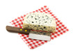 Cheese on napkin