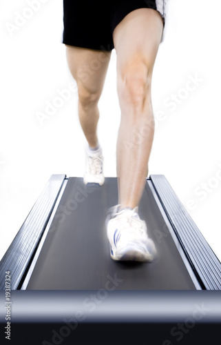 Photo: Running on treadmill Running on treadmill