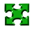 3D puzzle showing all directions with green for go