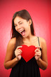 Valentines day woman