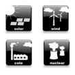 Buttonset Energie schwarz