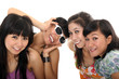 group cheerful