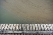 wharf and sand