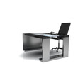 stuhl, schreibtisch, glas, büro, office stuhl, schreibtisch, glas, büro, office