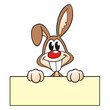 Osterhase Schild