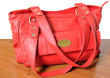 Red female bag.