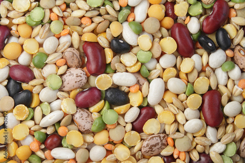 Mix of beans and cereals