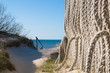 Way to the Baltic Sea along sand dunes