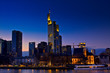 Floeßerbruecke in Frankfurt bei Nacht