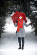 Frau im Schnee Frau im Schnee
