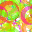 Retro color circle pattern