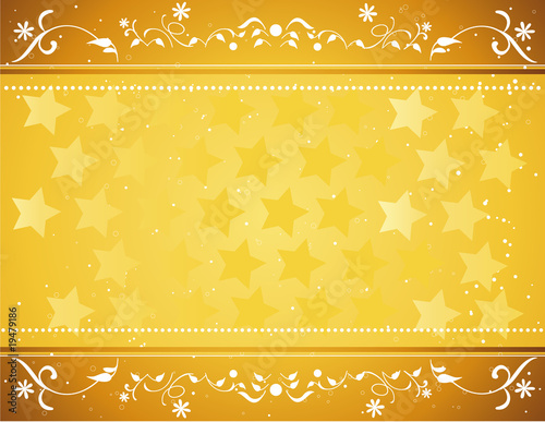 black and gold stars background. Gold star background vector