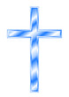 Blue Christian Cross