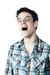jeune homme expression de surprise